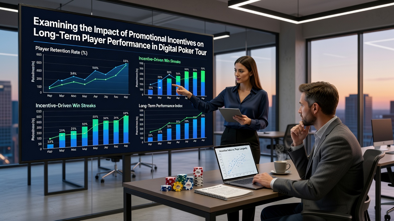 Charts and graphs displaying long-term player performance trends in online poker tournaments